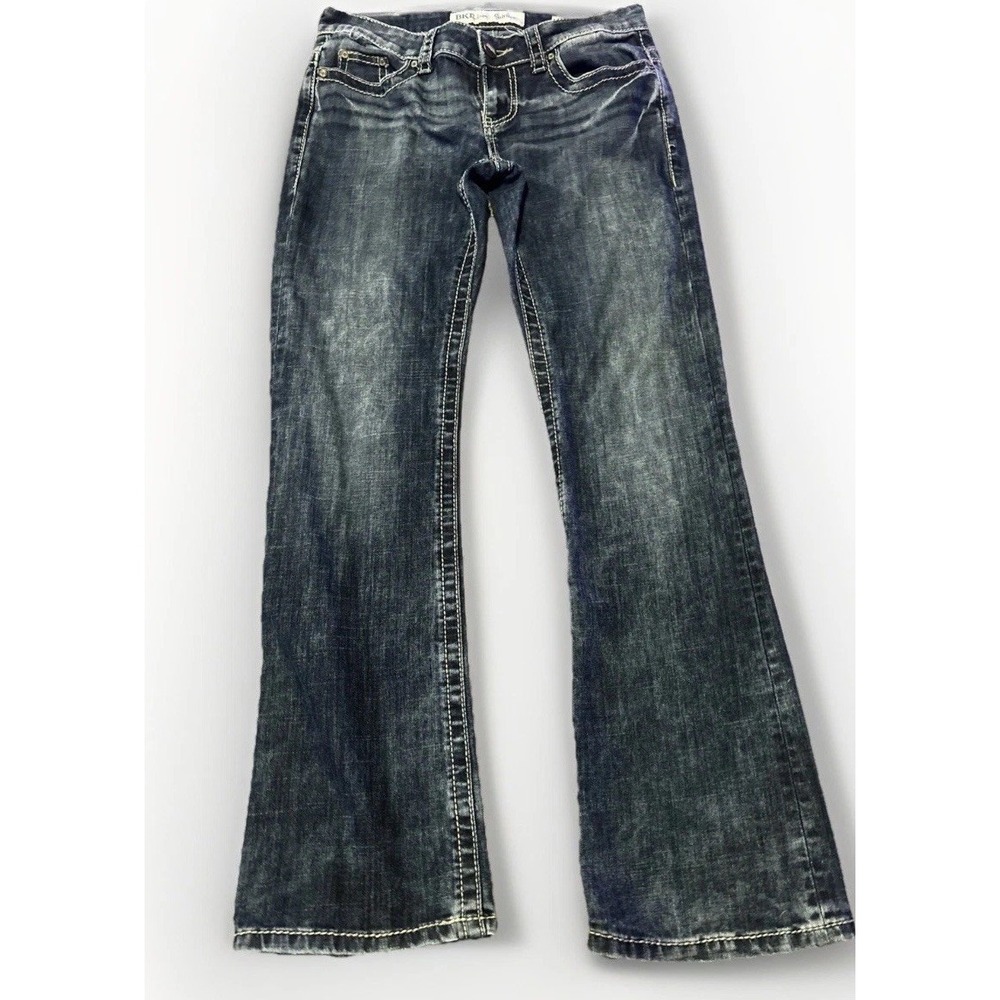 BKE Fulton Bootcut Jeans Womens 27S Medium Wash Sm Denim Buckle(52)